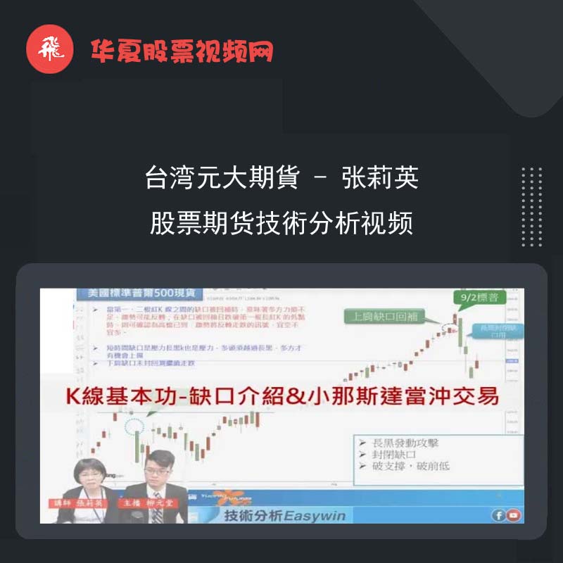 期貨视频 台湾元大期貨 - 张莉英 股票期货技術分析视频全集