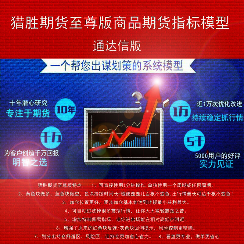 湘292.通达信期货指标公式模型  猎胜期货至尊版 商品期货