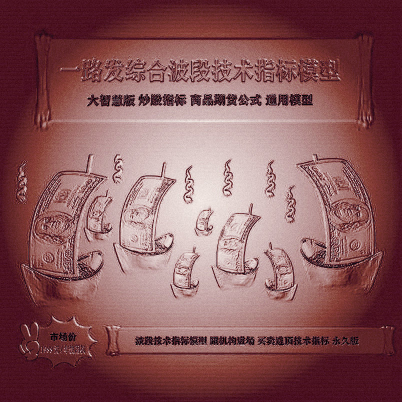 198.大智慧版指标公式 一路发综合波段技术指标模型 跟机构进场买卖逃顶技术指标 永久版