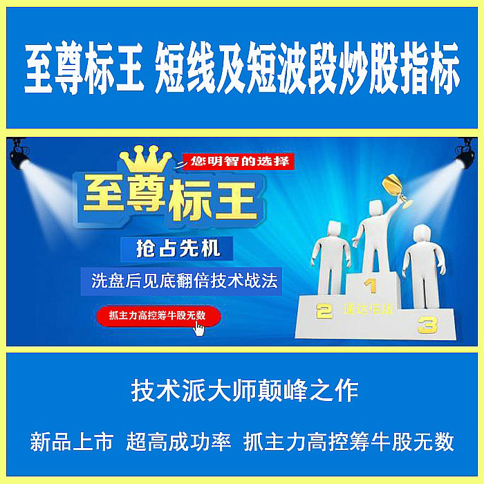湘113.通达信炒股指标公式 至尊标王 短线及短波段炒股指标+