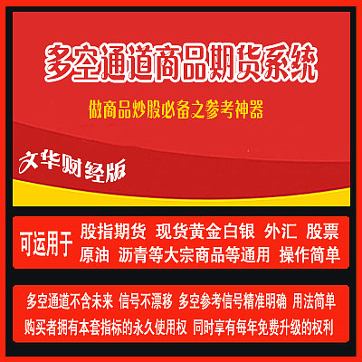 28.文华财经版指标公式 多空通道商品期货指标 fml公式 xtrd指标 期货 股票 现货黄金白银外汇 源油 外盘 恒生